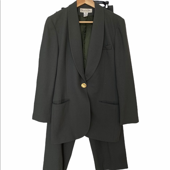 Vintage Christian Dior Suit Green Size 8